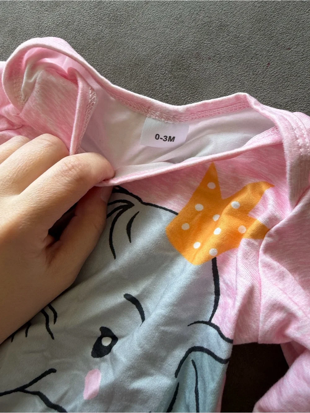 Free with purchase 🎉Pink Baby set with Elephant Graphic
